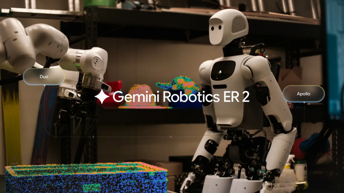 گوگل از «جمینی روباتیکز ۲.۰» (Gemini Robotics 2.0) رونمایی کرد؛ نوید ارتقای مهارت و ایمنی